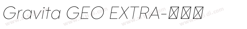 Gravita GEO EXTRA字体转换